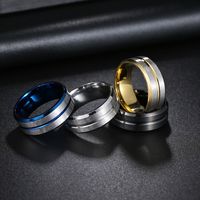 1 Piece Simple Style Color Block Stainless Steel Plating Unisex Rings main image 1
