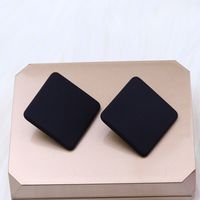 1 Pair Simple Style Geometric Arylic Stoving Varnish Women's Ear Studs main image 5