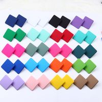 1 Pair Simple Style Geometric Arylic Stoving Varnish Women's Ear Studs main image 3