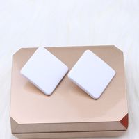 1 Pair Simple Style Geometric Arylic Stoving Varnish Women's Ear Studs sku image 4