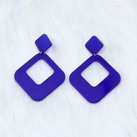 1 Pair Simple Style Geometric Arylic Stoving Varnish Women's Drop Earrings sku image 10