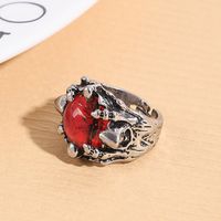 1 Piece Punk Devil's Eye Alloy Plating Acrylic Silver Plated Unisex Open Ring main image 7