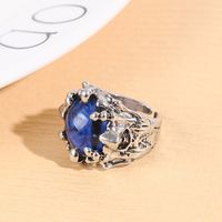 1 Piece Punk Devil's Eye Alloy Plating Acrylic Silver Plated Unisex Open Ring main image 2