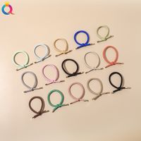 Simple Style Solid Color Rubber Band Metal Hair Tie 1 Piece main image 4