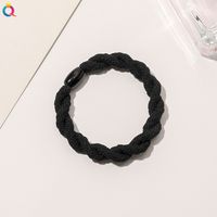 Simple Style Solid Color Rubber Band Metal Hair Tie 1 Piece sku image 7