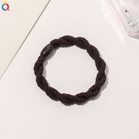 Simple Style Solid Color Rubber Band Metal Hair Tie 1 Piece sku image 5