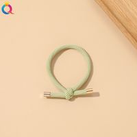 Simple Style Solid Color Rubber Band Metal Hair Tie 1 Piece sku image 21