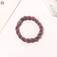 Simple Style Solid Color Rubber Band Metal Hair Tie 1 Piece sku image 11