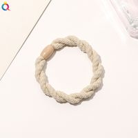 Simple Style Solid Color Rubber Band Metal Hair Tie 1 Piece sku image 10