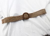 Pastoral Simple Style Circle Plastic Women's Woven Belts sku image 1
