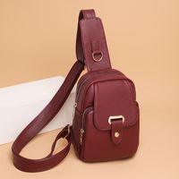 Women's Streetwear Solid Color Pu Leather Waist Bags main image 4