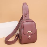 Women's Streetwear Solid Color Pu Leather Waist Bags main image 2