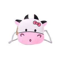 Girl's Cows Pu Leather Zipper Kids Wallets sku image 4