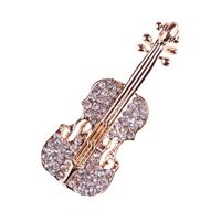 Mode Guitare Alliage Placage Strass Unisexe Broches main image 4