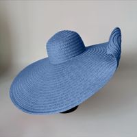 Women's Vacation Solid Color Big Eaves Straw Hat sku image 6