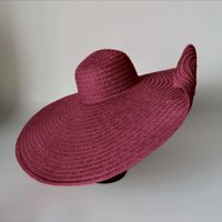 Women's Vacation Solid Color Big Eaves Straw Hat sku image 9
