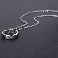 Simple Style Letter Stainless Steel Chain Titanium Steel Necklace 1 Piece main image 3