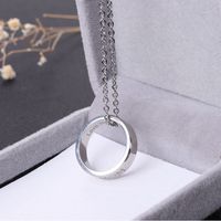 Simple Style Letter Stainless Steel Chain Titanium Steel Necklace 1 Piece main image 4