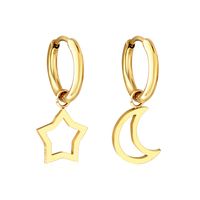 Fashion Star Stainless Steel Plating Earrings 1 Pair main image 3