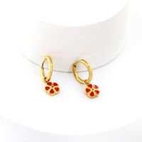 Fashion Flower Stainless Steel Plating Earrings 1 Pair main image 1