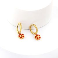 Fashion Flower Stainless Steel Plating Earrings 1 Pair main image 5