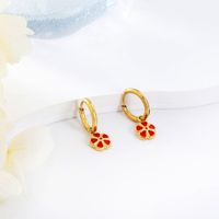 Fashion Flower Stainless Steel Plating Earrings 1 Pair main image 2