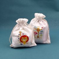 1 Piece Simple Style Letter Cloth Drawstring Jewelry Packaging Bags main image 4