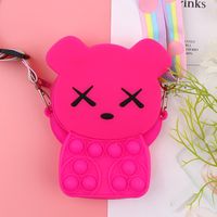 Kid's Solid Color Silica Gel Zipper Coin Purses main image 5