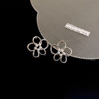 Retro Geométrico Cobre Embutido Perlas Artificiales Circón Pendientes 1 Par sku image 26