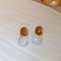 1 Pair Sweet Heart Shape Enamel Copper Drop Earrings sku image 19