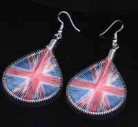 1 Pair Ethnic Style Oval Water Droplets Alloy Plating Women's Drop Earrings main image 5