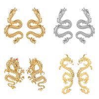 1 Pair Exaggerated Dragon Alloy Plating Women's Ear Studs main image 1