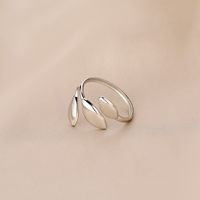 Dame Einfacher Stil Geometrisch Rostfreier Stahl Offener Ring In Masse main image 4