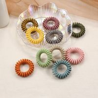 Simple Style Solid Color Resin Hair Tie main image 4