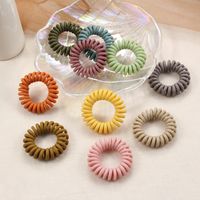 Simple Style Solid Color Resin Hair Tie main image 2