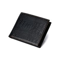 Men's Solid Color Pu Leather Open Coin Purses sku image 2