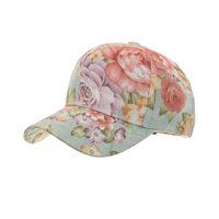 Frau Basic Blume Blumen Gebogene Traufen Baseball Kappe sku image 2