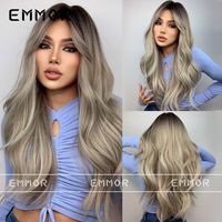 Women's Simple Style Daily High Temperature Wire Centre Parting Long Curly Hair Wigs sku image 1