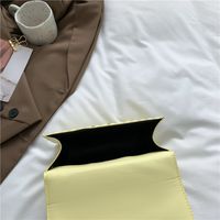 Women's All Seasons Pu Leather Solid Color Streetwear Metal Button Square Flip Cover Square Bag main image 2