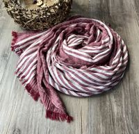 Women's Fashion Stripe Cotton Tassel Cotton Linen Scarves main image 2