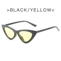 Fashion Solid Color Ac Cat Eye Full Frame Women's Sunglasses sku image 2