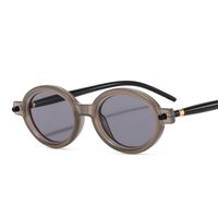 Retro Solid Color Pc Oval Frame Full Frame Women's Sunglasses sku image 4