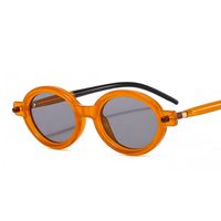 Retro Solid Color Pc Oval Frame Full Frame Women's Sunglasses sku image 3