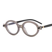 Retro Solid Color Pc Oval Frame Full Frame Women's Sunglasses sku image 10