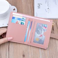 Women's Solid Color Pu Leather Buckle Coin Purses main image 3