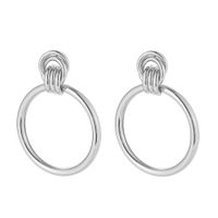 1 Par Exagerado Ronda Metal Enchapado Mujeres Pendientes De Gota sku image 2