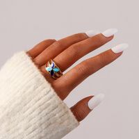 Fashion Geometric Stainless Steel Plating Open Ring main image 3