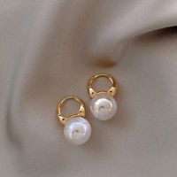 1 Pair Fashion Star Flower Imitation Pearl Alloy Inlay Rhinestones Women's Earrings sku image 29