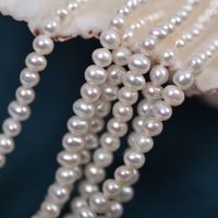 Ethnic Style Solid Color Pearl Beaded Necklace 1 Set sku image 1