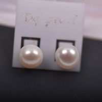 Style Simple Couleur Unie Perle D'eau Douce Boucles D'oreilles 1 Paire main image 5